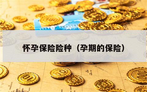 怀孕保险险种（孕期的保险）