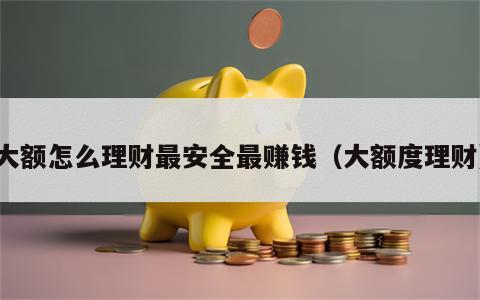 大额怎么理财最安全最赚钱（大额度理财）