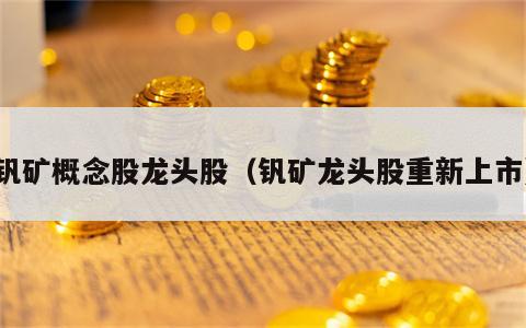 钒矿概念股龙头股（钒矿龙头股重新上市）
