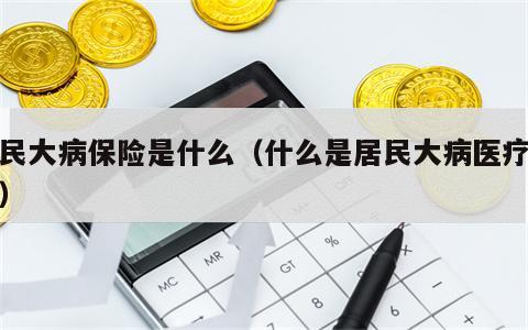 居民大病保险是什么（什么是居民大病医疗保险）
