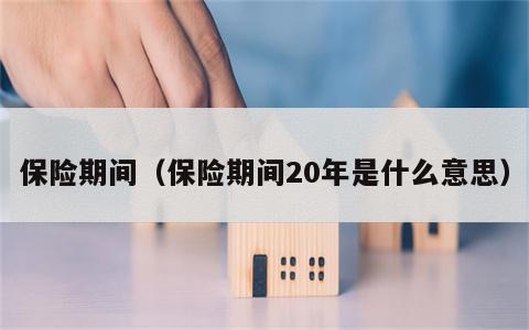 保险期间（保险期间20年是什么意思）