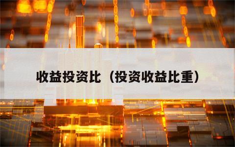 收益投资比（投资收益比重）