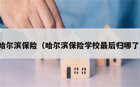 哈尔滨保险（哈尔滨保险学校最后归哪了）