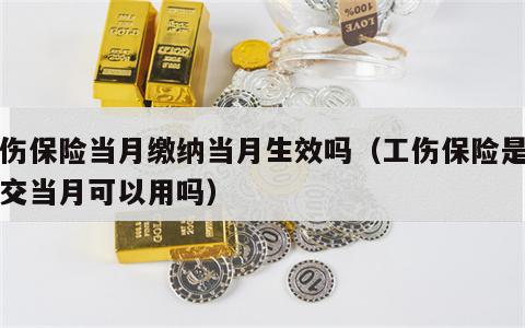 工伤保险当月缴纳当月生效吗（工伤保险是当月交当月可以用吗）