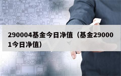 290004基金今日净值（基金290001今日净值）