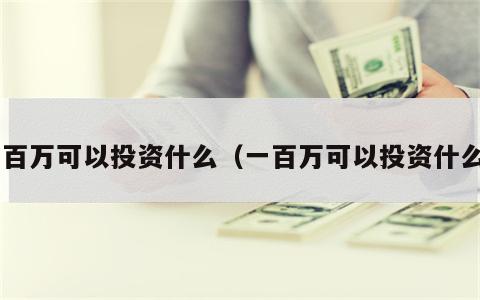 1百万可以投资什么（一百万可以投资什么）