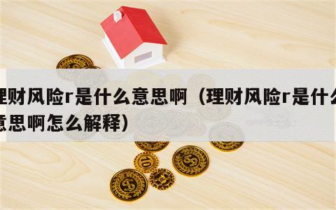 理财风险r是什么意思啊（理财风险r是什么意思啊怎么解释）