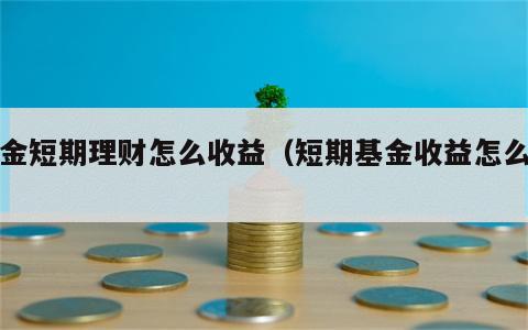 基金短期理财怎么收益（短期基金收益怎么算）