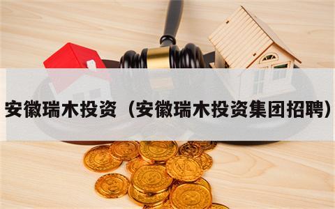 安徽瑞木投资（安徽瑞木投资集团招聘）