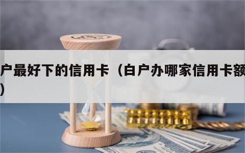 白户最好下的信用卡（白户办哪家信用卡额度高）