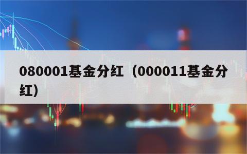 080001基金分红（000011基金分红）
