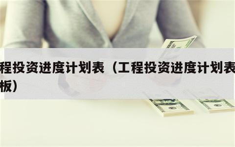 工程投资进度计划表（工程投资进度计划表格模板）