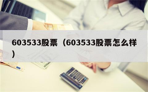 603533股票（603533股票怎么样）