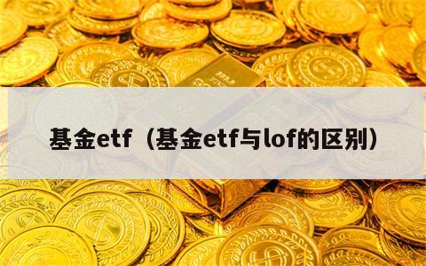 基金etf（基金etf与lof的区别）