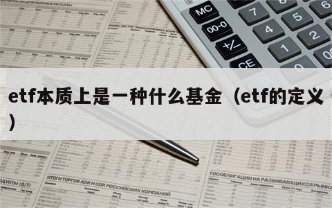 etf本质上是一种什么基金（etf的定义）