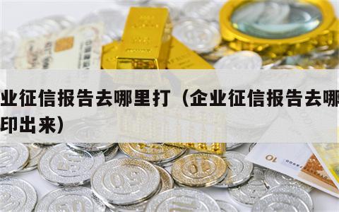 企业征信报告去哪里打（企业征信报告去哪里打印出来）