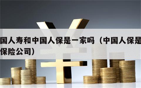 中国人寿和中国人保是一家吗（中国人保是哪个保险公司）