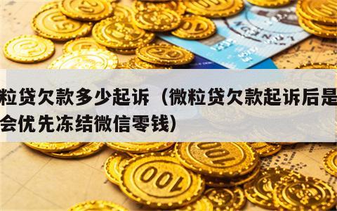 微粒贷欠款多少起诉（微粒贷欠款起诉后是不是会优先冻结微信零钱）