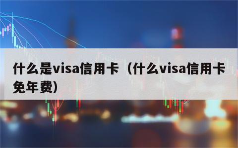 什么是visa信用卡（什么visa信用卡免年费）