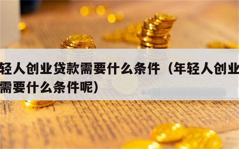 年轻人创业贷款需要什么条件（年轻人创业贷款需要什么条件呢）