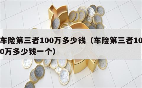 车险第三者100万多少钱（车险第三者100万多少钱一个）