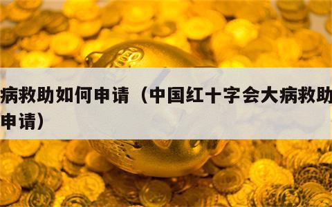 大病救助如何申请（中国红十字会大病救助如何申请）