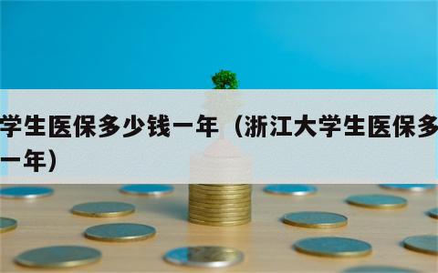 大学生医保多少钱一年（浙江大学生医保多少钱一年）