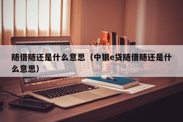 随借随还是什么意思（中银e贷随借随还是什么意思）