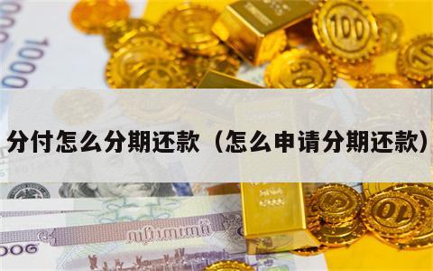 分付怎么分期还款（怎么申请分期还款）