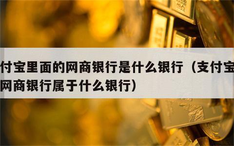 支付宝里面的网商银行是什么银行（支付宝上的网商银行属于什么银行）