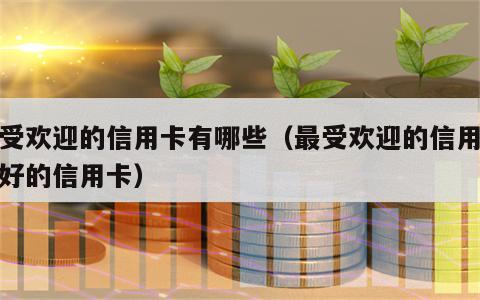 最受欢迎的信用卡有哪些（最受欢迎的信用卡最好的信用卡）
