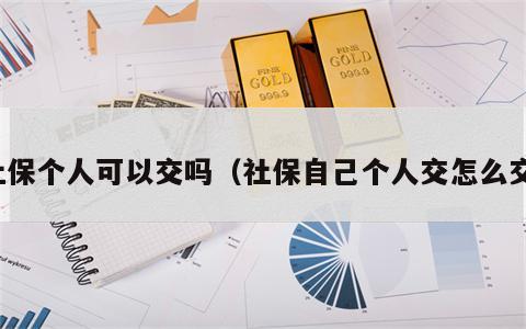 社保个人可以交吗（社保自己个人交怎么交）