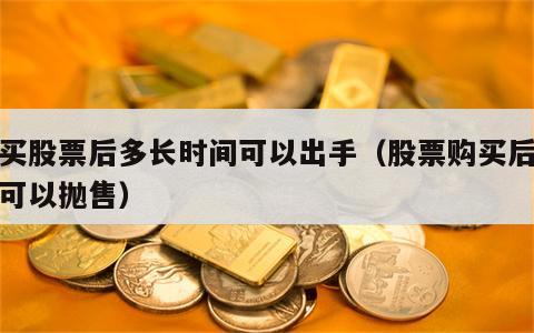 购买股票后多长时间可以出手（股票购买后多久可以抛售）
