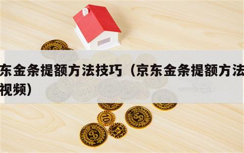 京东金条提额方法技巧（京东金条提额方法技巧视频）