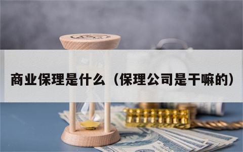 商业保理是什么（保理公司是干嘛的）