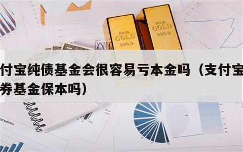 支付宝纯债基金会很容易亏本金吗（支付宝的债券基金保本吗）