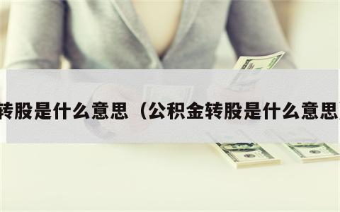 转股是什么意思（公积金转股是什么意思）