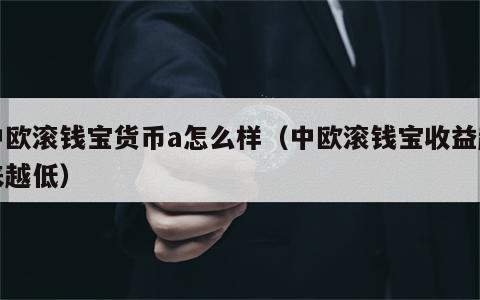 中欧滚钱宝货币a怎么样（中欧滚钱宝收益越来越低）