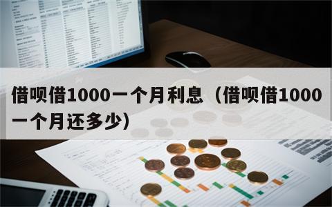 借呗借1000一个月利息（借呗借1000一个月还多少）