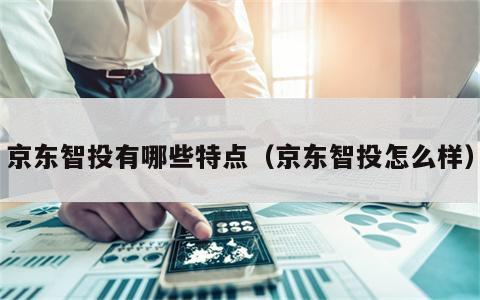 京东智投有哪些特点（京东智投怎么样）