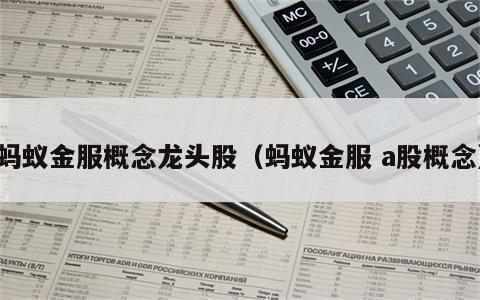 蚂蚁金服概念龙头股（蚂蚁金服 a股概念）