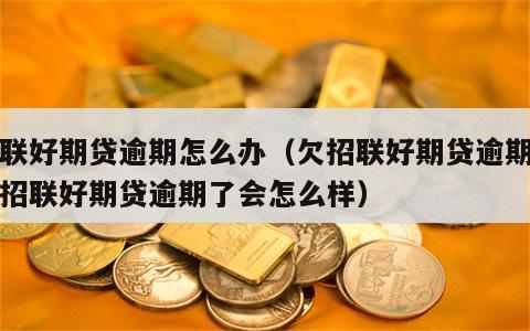 招联好期贷逾期怎么办（欠招联好期贷逾期了欠招联好期贷逾期了会怎么样）