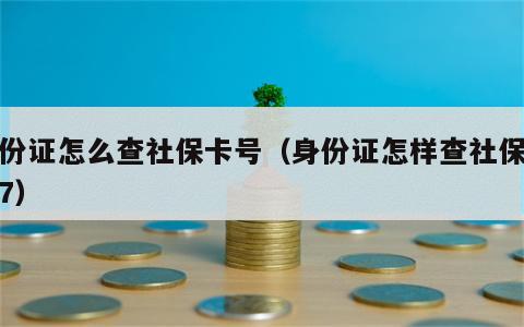 身份证怎么查社保卡号（身份证怎样查社保卡号7）