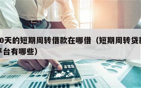 30天的短期周转借款在哪借（短期周转贷款平台有哪些）