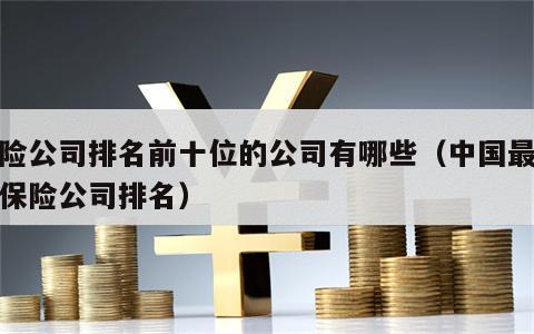 保险公司排名前十位的公司有哪些（中国最大的保险公司排名）