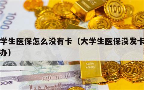 大学生医保怎么没有卡（大学生医保没发卡怎么办）