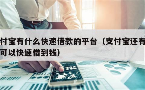 支付宝有什么快速借款的平台（支付宝还有那些可以快速借到钱）