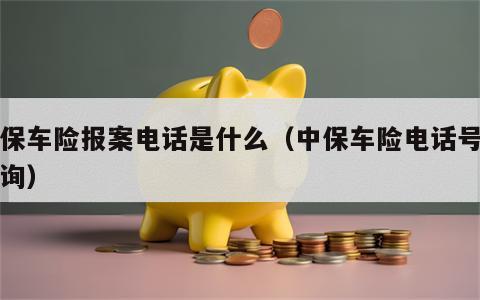 中保车险报案电话是什么（中保车险电话号码查询）