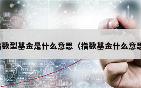 指数型基金是什么意思（指数基金什么意思）