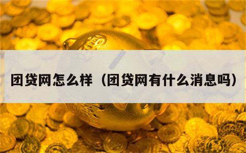 团贷网怎么样（团贷网有什么消息吗）